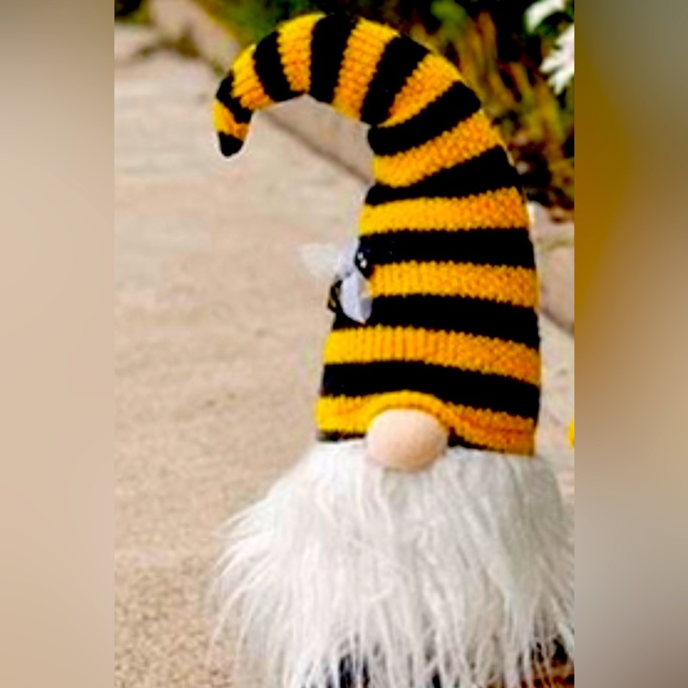 Honey Bee 20” Plush Weighted Gnome